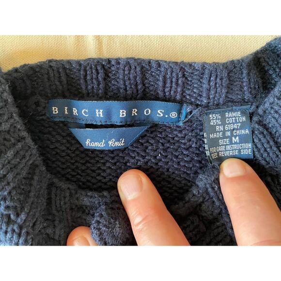 Vtg Birch Bros Holiday Christmas Sweater Cardigan Women's Multi-Color Graphic M - Picture 6 of 12